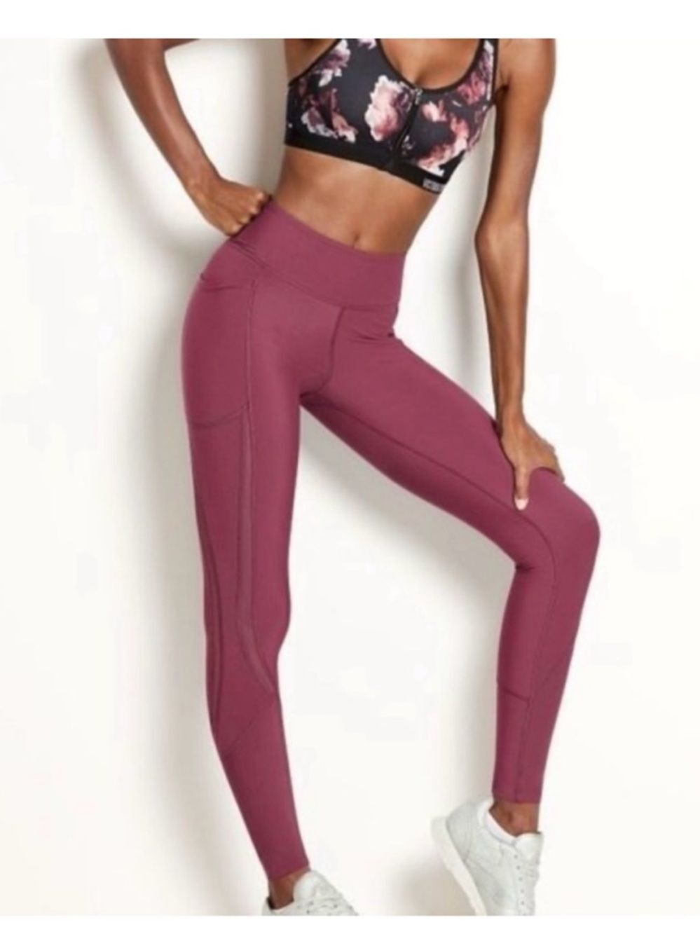 Victoria's Secret High-Waist Performance Leggings in Dusty Rose